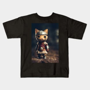 Viking Cat Toy Kids T-Shirt